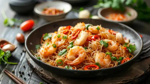 Click Here To Enlarge This Photo Of Spicy Rice Vermicelli