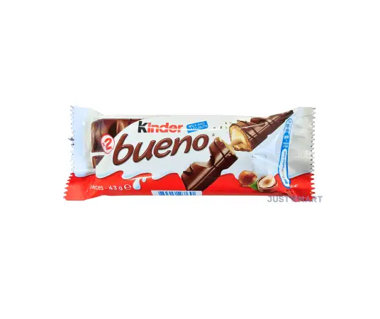 Click Here To Enlarge This Photo Of Kinder Bueno Milk Chocolate Hazelnut Snack Bar, 43g