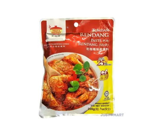 Click Here To Enlarge This Photo Of Tean's Gourmet Malaysian Tumisan Rendang Dry Curry Paste for Meat, 200g