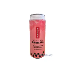 Pocas Bubble Tea Can Strawberry, 490ml
