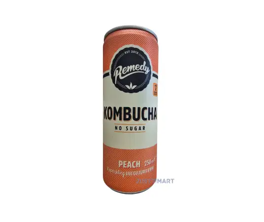 Click Here To Enlarge This Photo Of Remedy Kombucha Peach, 250ml