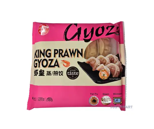 Click Here To Enlarge This Photo Of Fresh Asia Steaming / Pan Fry King Prawn Gyoza, 230g