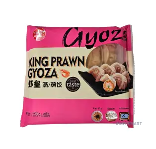 Fresh Asia Steaming / Pan Fry King Prawn Gyoza, 230g