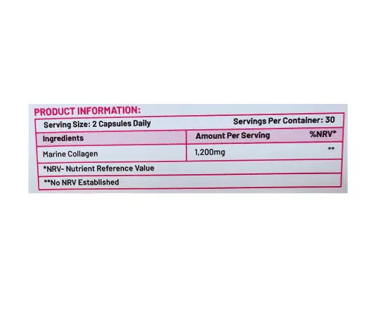 Click Here To Enlarge This Photo Of Prowise Healthcare Marine Collagen+ 1200mg (60 Capsules)