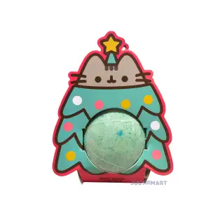 Christmas Pusheen the Cat Bath Bomb in a  Shaped Gift Box - Clementine