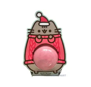Christmas Pusheen the Cat Bath Bomb in a  Shaped Gift Box - Spiced Apple