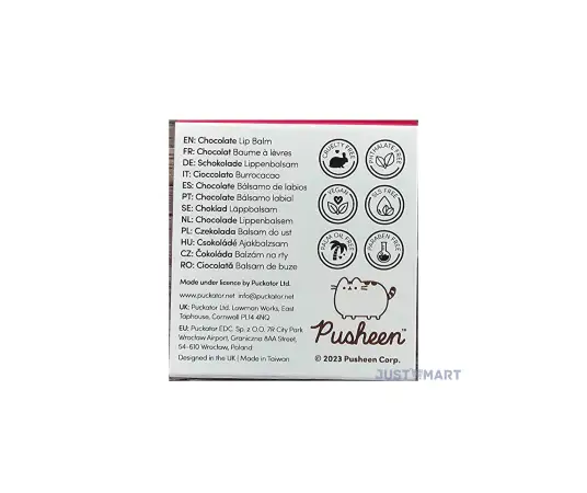 Click Here To Enlarge This Photo Of Pusheen the Cat Christmas 2023 Lip Balm in a Tin - Chocolate