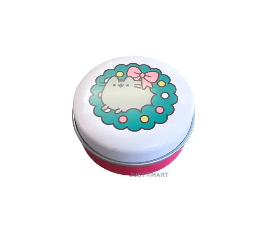 Click Here To Enlarge This Photo Of Pusheen the Cat Christmas 2023 Lip Balm in a Tin - Cementine