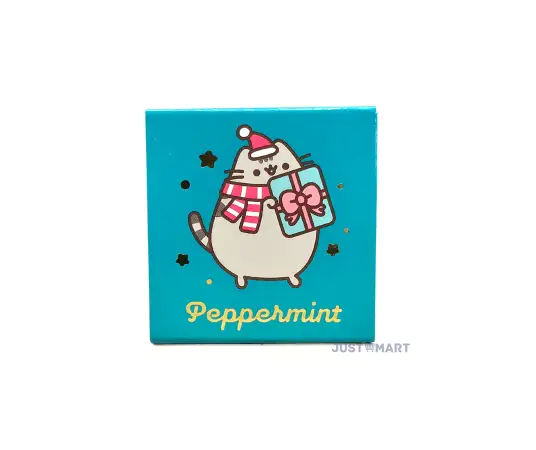 Click Here To Enlarge This Photo Of Pusheen the Cat Christmas 2023 Lip Balm in a Tin - Peppermint