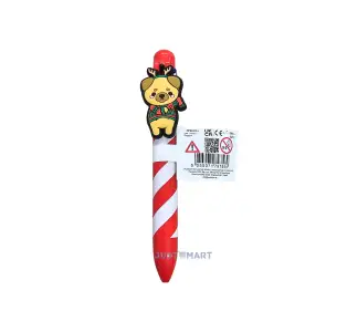 Christmas Adoramals Multi Colour Pen with Charm  (6 Colours) -  Dog