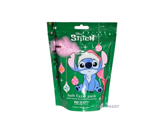 Click Here To Enlarge This Photo Of Mad Beauty Disney Stitchmas Bath Fizzer Pack - Marshmallow Fragrance