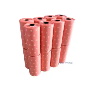 Printed Dog Poop Bags Set (240pcs) - Pink