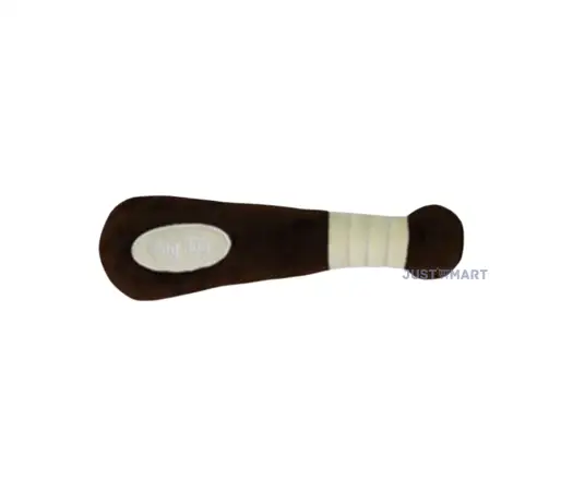 Click Here To Enlarge This Photo Of Soft Plush Toy with Squeaker - Brown Baseball Bat