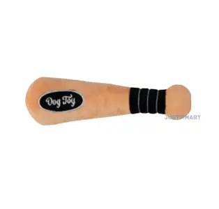 Soft Plush Toy with Squeaker - Beige Baseball Bat