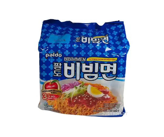 Click Here To Enlarge This Photo Of Paldo Bibimmyun (Sweet & Spicy Flavour), 520g (5 x 130g)