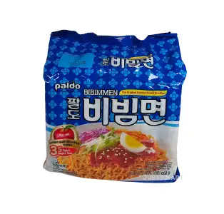 Paldo Bibimmyun (Sweet & Spicy Flavour), 520g (5 x 130g)