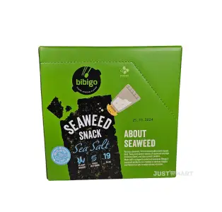 CJ Bibigo Seaweed Snack (Sea Salt), 24g (6 x 4g)