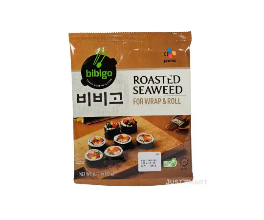 Click Here To Enlarge This Photo Of CJ Bibigo Roasted Seaweed For kimbap (10 sheet), 22g