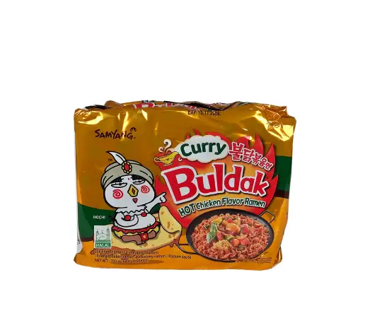 Click Here To Enlarge This Photo Of Samyang Curry Hot Chicken Flavour Ramen - HALAL, 700g (5 x 140g)