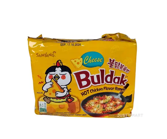 Click Here To Enlarge This Photo Of Samyang Cheese Variety Hot Chicken Ramen - HALAL, 700g (5 x 140g)
