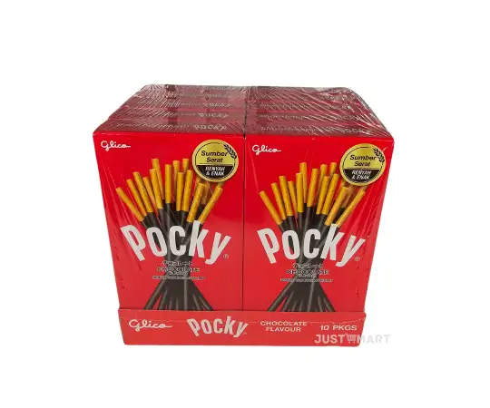 Click Here To Enlarge This Photo Of Glico Pocky Sticks Chocolate Flavour, 10 x 47g