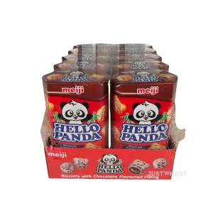 Hello Panda Chocolate Filled Biscuits, 10 x 50g