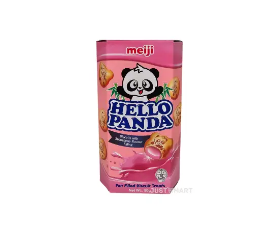 Click Here To Enlarge This Photo Of Hello Panda Strawberry Filled Biscuits, 50g