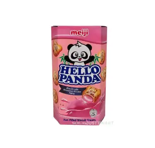 Hello Panda Strawberry Filled Biscuits, 50g
