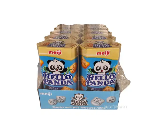 Click Here To Enlarge This Photo Of Hello Panda Milk Flavour Filling Biscuits, 10 x 50g