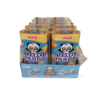 Hello Panda Milk Flavour Filling Biscuits, 10 x 50g