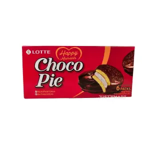 Lotte Choco Pie - 6 Pack, 168g