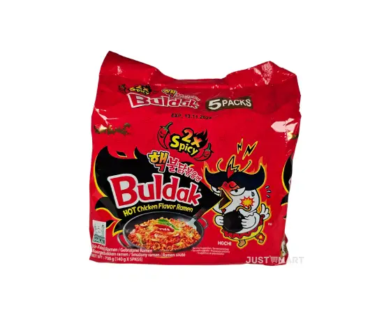Click Here To Enlarge This Photo Of Samyang 2xSpicy Hot Chicken Flavour Ramen - HALAL, 700g (5 x 140g)