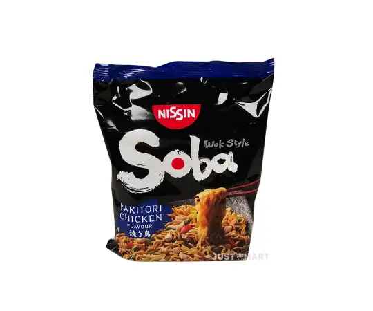 Click Here To Enlarge This Photo Of Nissin Soba Fried Instant Noodles - Yakitori Chicken Flavour, 110g