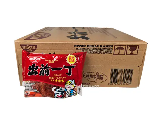 Click Here To Enlarge This Photo Of Nissin Roast Beef Flavour Instant Noodles, 30 x 100g