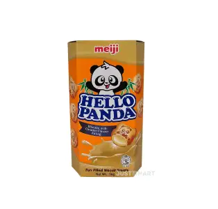 Hello Panda Caramel Filled Biscuits, 50g