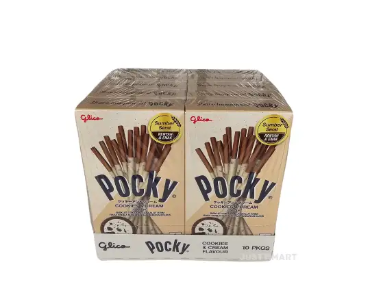 Click Here To Enlarge This Photo Of Glico Pocky Sticks Cookies & Cream Flavour, 10 x 40g