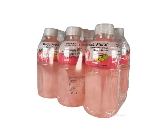 Click Here To Enlarge This Photo Of Mogu Mogu Nata De Coco Drink Lychee Flavour, 6 x 320ml
