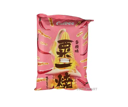 Click Here To Enlarge This Photo Of Calbee Grill A Corn Hot & Spicy Flavour, 80g