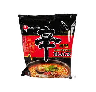 Nongshim Shin Ramyun Black Noodles - HALAL, 130g