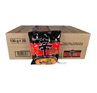 Nongshim Shin Ramyun Black Noodles - HALAL, 20 x 130g