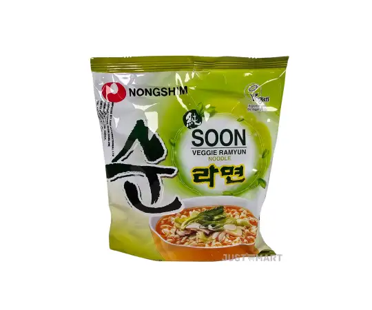 Click Here To Enlarge This Photo Of Nongshim Soon Veggie Ramyun Noodles - HALAL, 112g