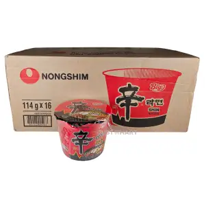Nongshim Shin Ramyun Big Bowl, 16 x 114g