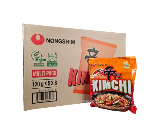 Click Here To Enlarge This Photo Of Nongshim Kimchi Ramyun (Multipack), 8 x (5 Packs of 120g)