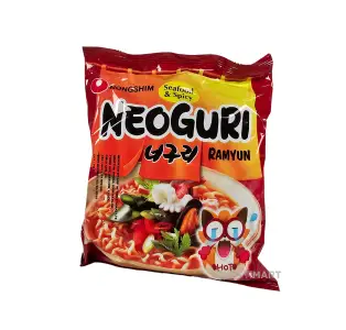 Nongshim Neoguri Seafood Spicy Ramyun, 120g