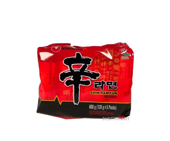 Click Here To Enlarge This Photo Of Nongshim Shin Ramyun - HALAL, 5 x 120g