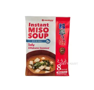 Marukome Instant Miso Soup (Ryoutei No Aji) Vegetarian-Tofu, 152g (8 Servings)