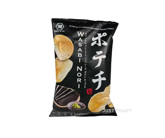 Click Here To Enlarge This Photo Of Koikeya Potato Crisps - Wasabi Flavour, 100g
