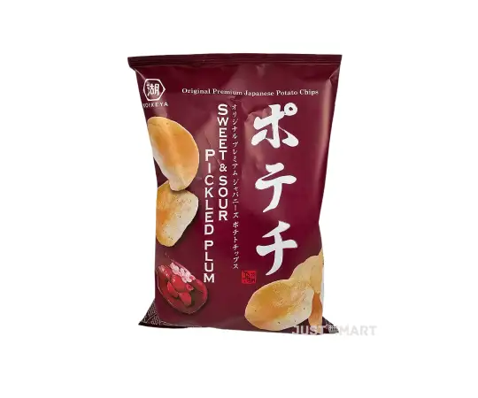 Click Here To Enlarge This Photo Of Koikeya Potato Crisps - Sweet & Sour Pickled Plum Flavour, 100g