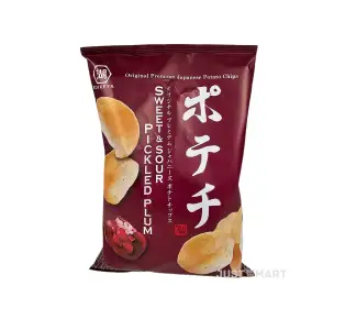 Koikeya Potato Crisps - Sweet & Sour Pickled Plum Flavour, 100g