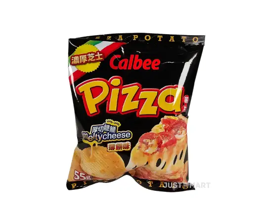 Click Here To Enlarge This Photo Of Calbee Potato Crisps - Pizza Flavour, 55g
